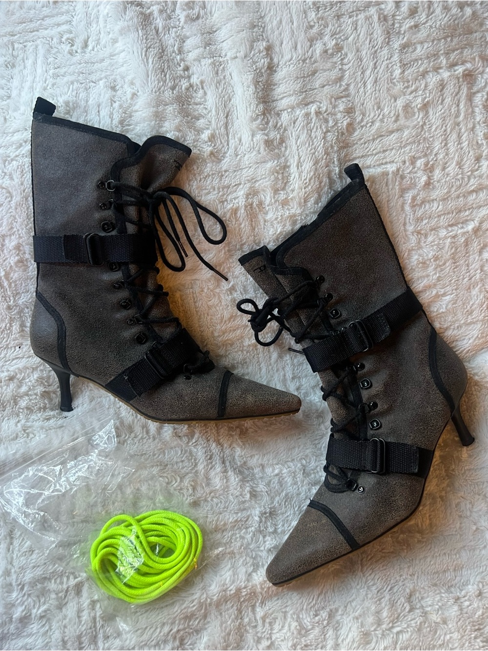 Y2K Rare Diesel Vintage Tactical Heeled Boot FIRM PRICE